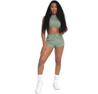 VAMOS CONJUNTO CORTO - VERDE SALVIA