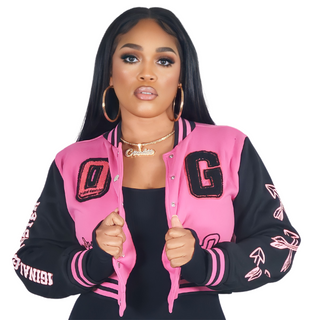 PINK FRIDAY CROPPED JACKET